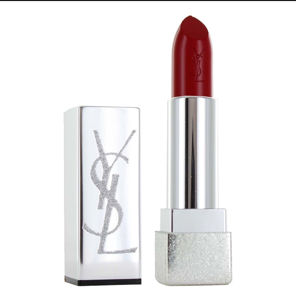 Yves Saint Laurent Silver Case Lipstick - Deep Red